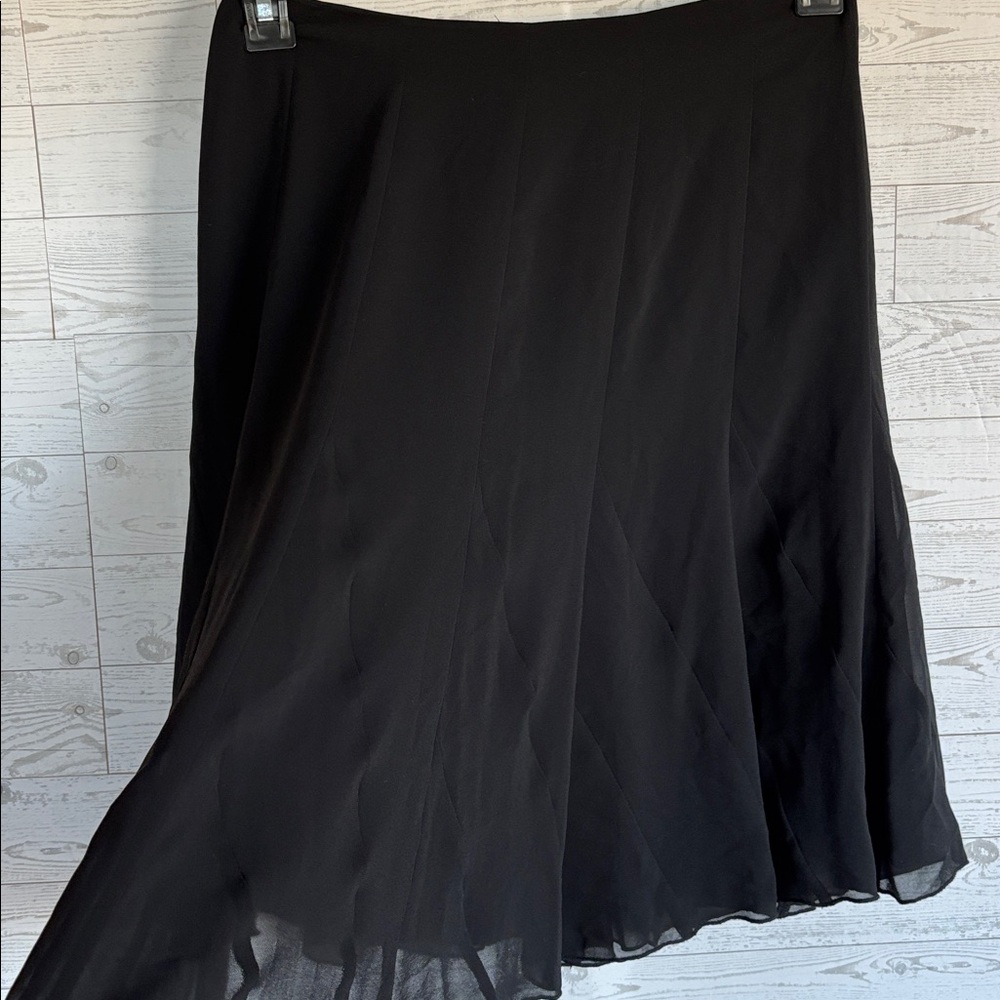 Sheer Skirt Black Flowy Fairy Grunge witchy Retro Chiffon whimsigoth Romantic